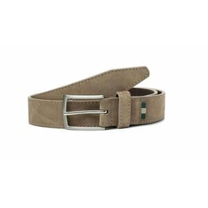 NEW MILWAUKEE LEATHER men's vogel belt in taupe suede